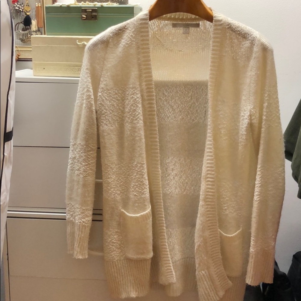Lauren Conrad White Stripped Sweater